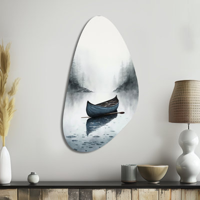 Amear - Coastal Boat Fall Shape Irregular Metal Wall Decor