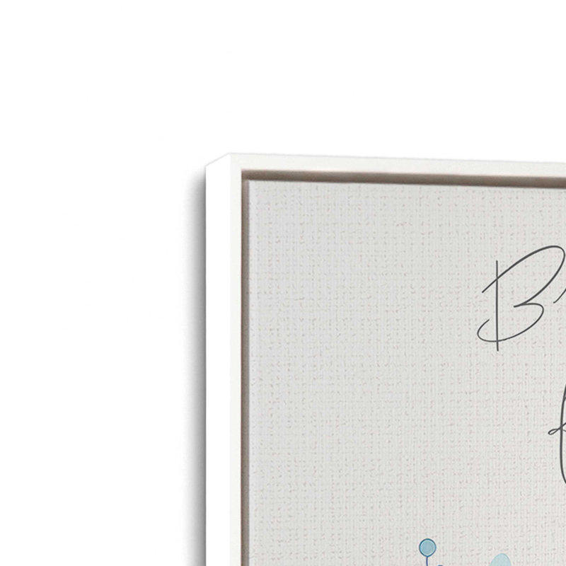 «Blessed Are Ceux Qui Mourn» par Nicole DeCamp, reproduction d'art, Framed Canvas, L 30 po x H 30 po, Blanc