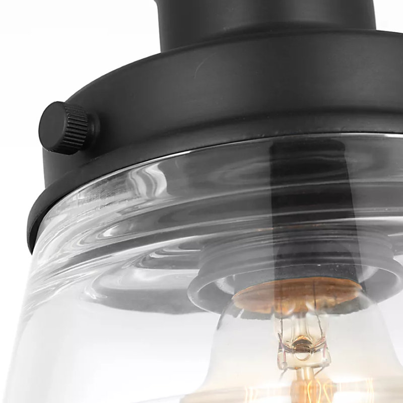 Topanga 1 - Light Single Pendant, Midnight Black