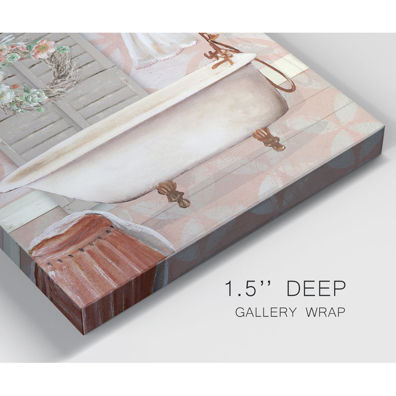 " Blushing Bath II ", 32" H x 32" W x 1" D