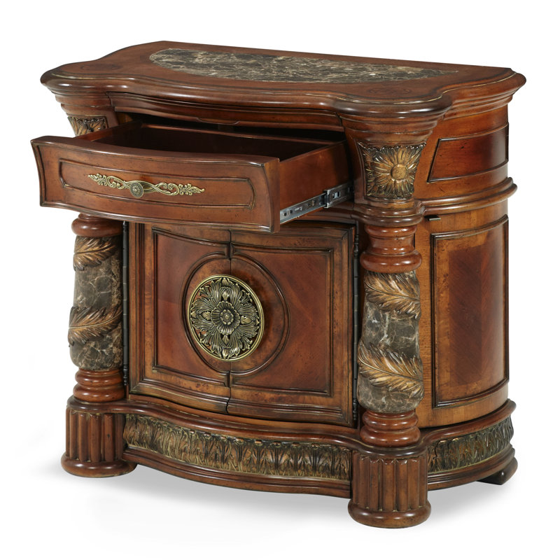 Villa Valencia Solid Wood Bedside Chest