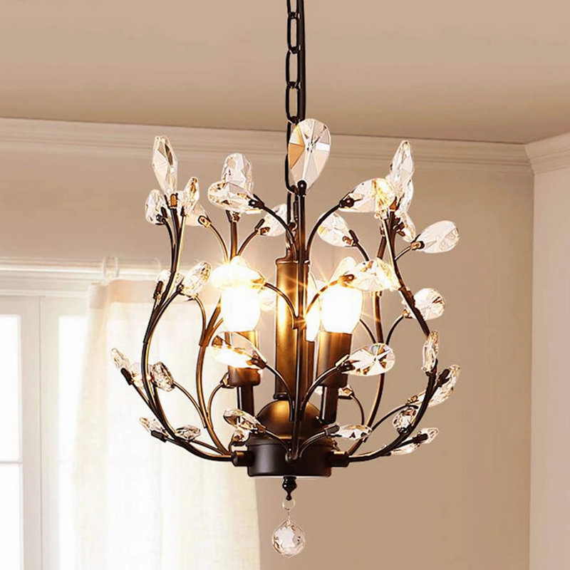 Nevis 3 - Light Unique/Statement Chandelier, Black