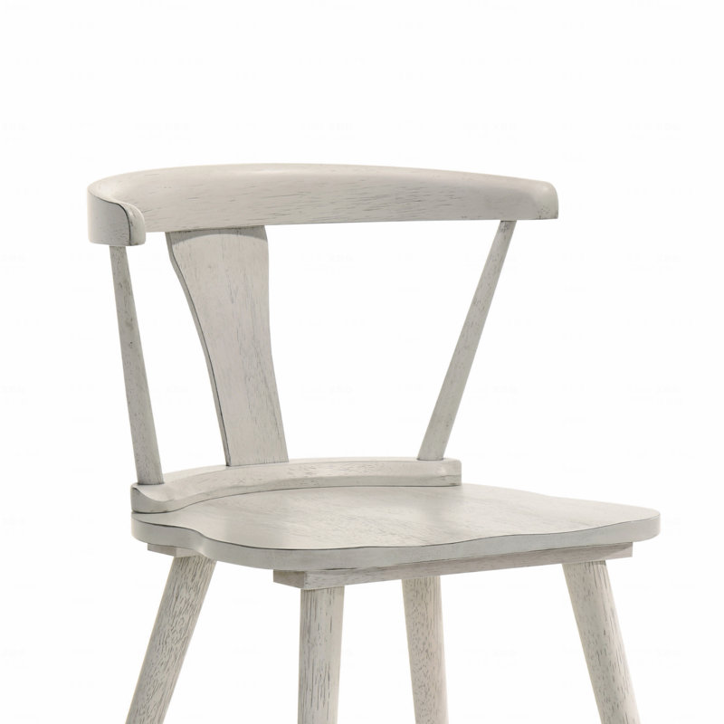 Ensemble de chaises de salle à manger rustiques 2 pièces, structure en bois massif, style campagne moderne