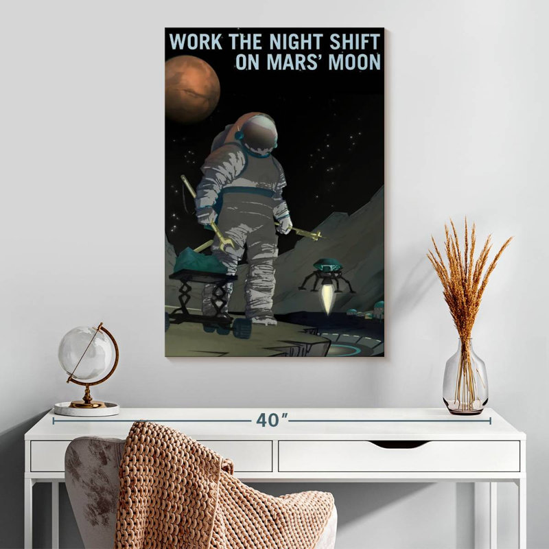 Oberle Mars Explorers Wanted Poster VI, 30" H x 20" W