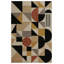 Tapis à motif géométrique en coton et polyester à imprimé numérique Gustin Collection-1987267003