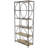 Metal Circle Storage Black Shelving Unit with Black Metal Frame