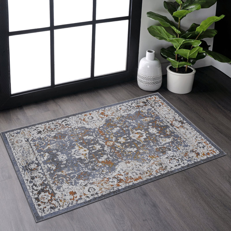Tapis traditionnel sans perte de poils pour salon, salle à manger, bureau à domicile, élégant et résistant aux taches