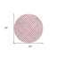 Tapis rond ivoire 8 po