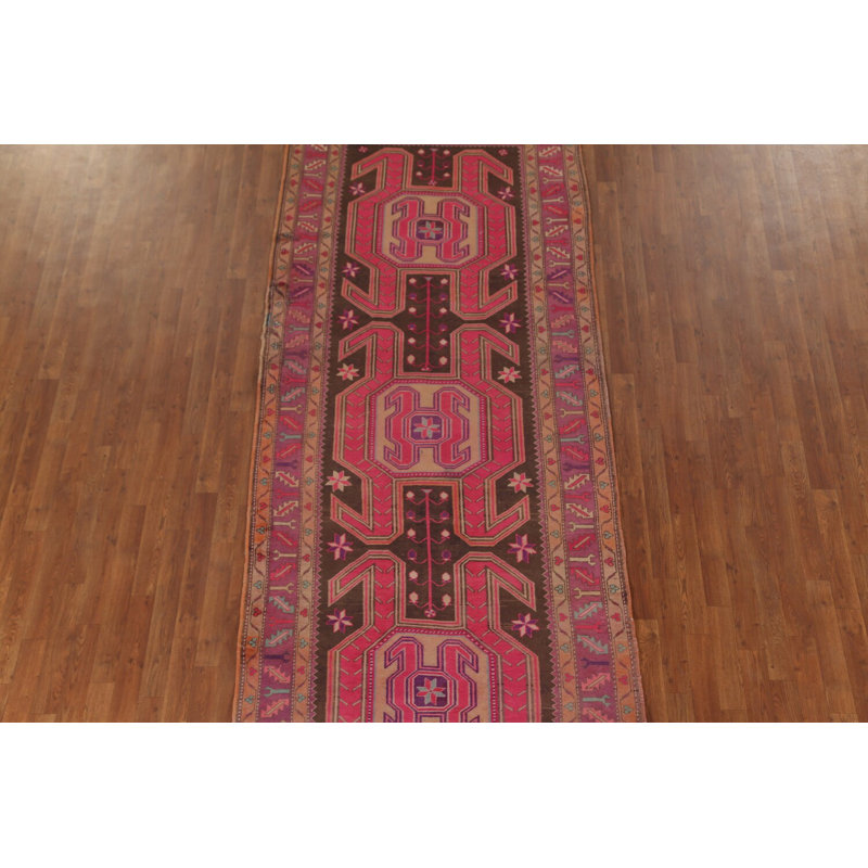 Tapis de couloir traditionnel en laine surdimensionné 4x11