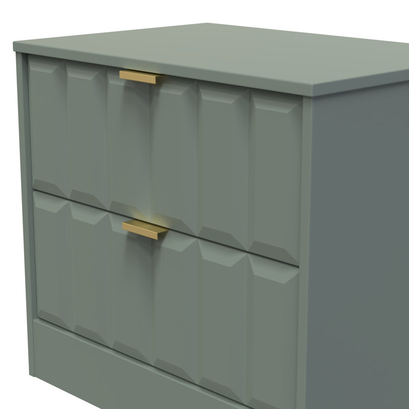 Besian 58cm W Manufactured Wood Bedside Table, Reed Green