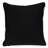 Black 100% Cotton Interlocking Zippered Pillow