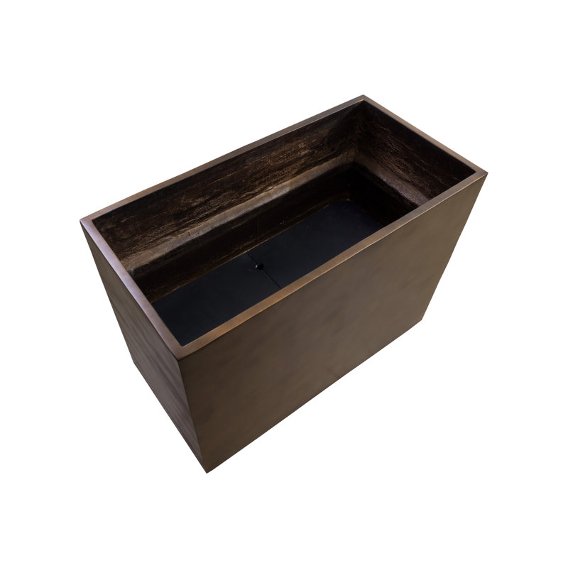 Perkey Concrete Planter, 36" H x 48" W x 24" D, Taupe