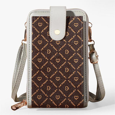 Backpack Women Touchscreen Phone Bags, Mini Leather Mobile Phone Crossbody Bags Shoulder Handbag Wallet With Credit Card Slots