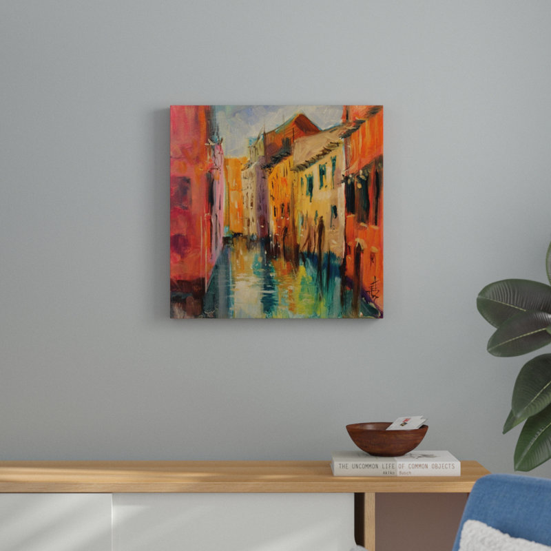 Venise III - reproduction d'art, Toile tendue, H 24 po x l 24 po x P 1,5 po
