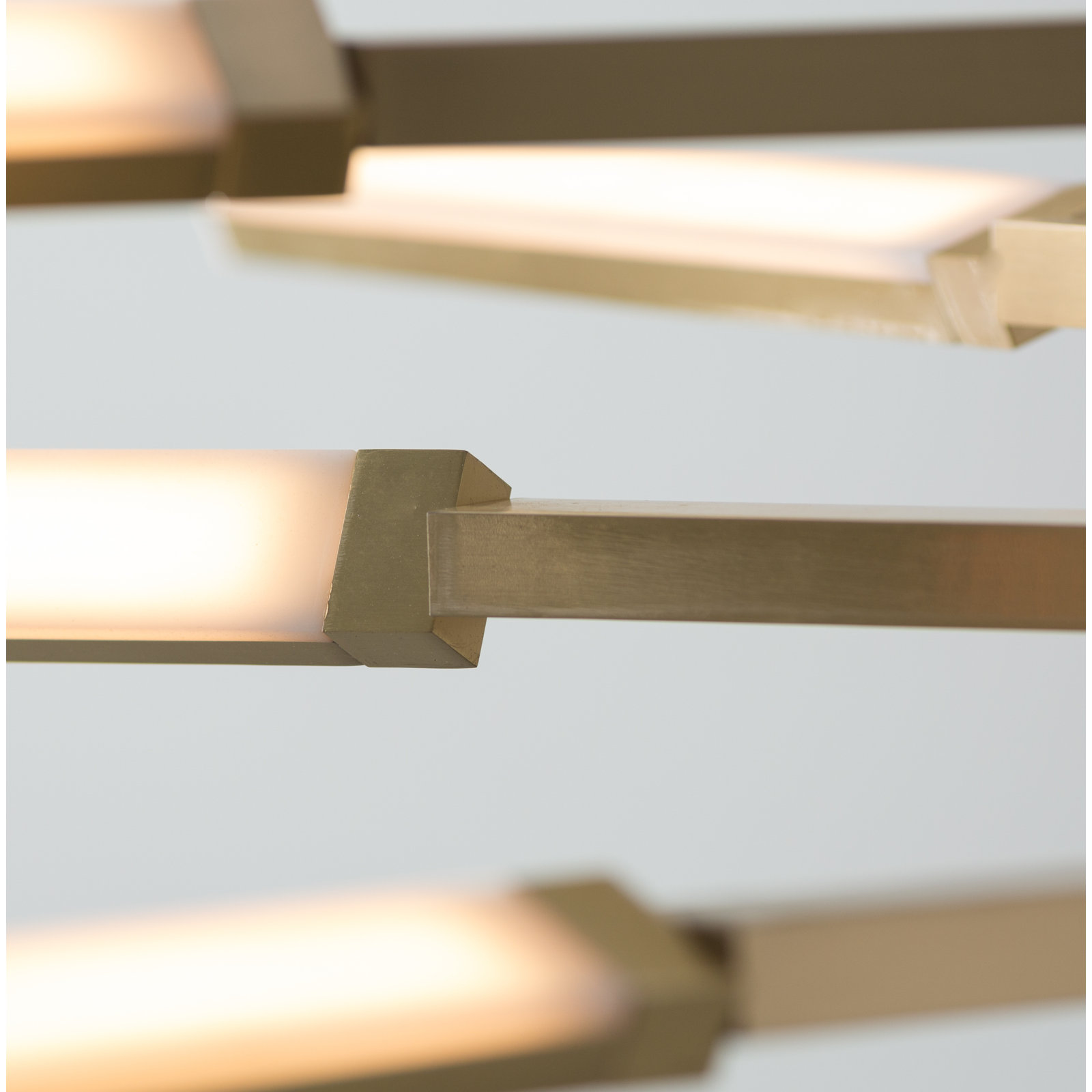Erik 8 - Light Chandelier, Brushed Brass