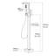 Robinet de baignoire monocommande à fixation au sol-50686087