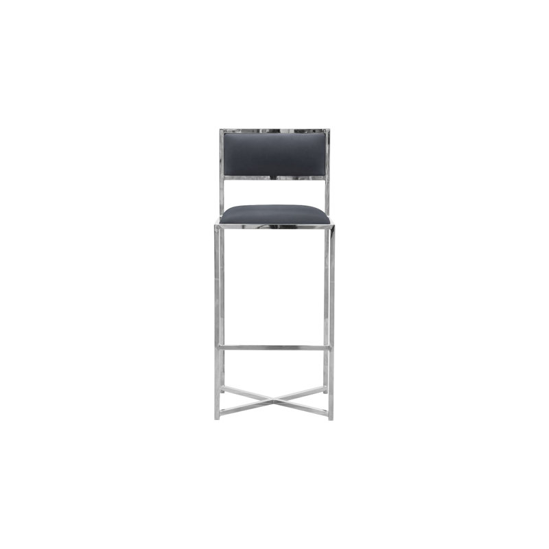 Tabouret de bar et de comptoir Malen, Tabouret de bar (siège d’une hauteur de 30 po), Cobalt