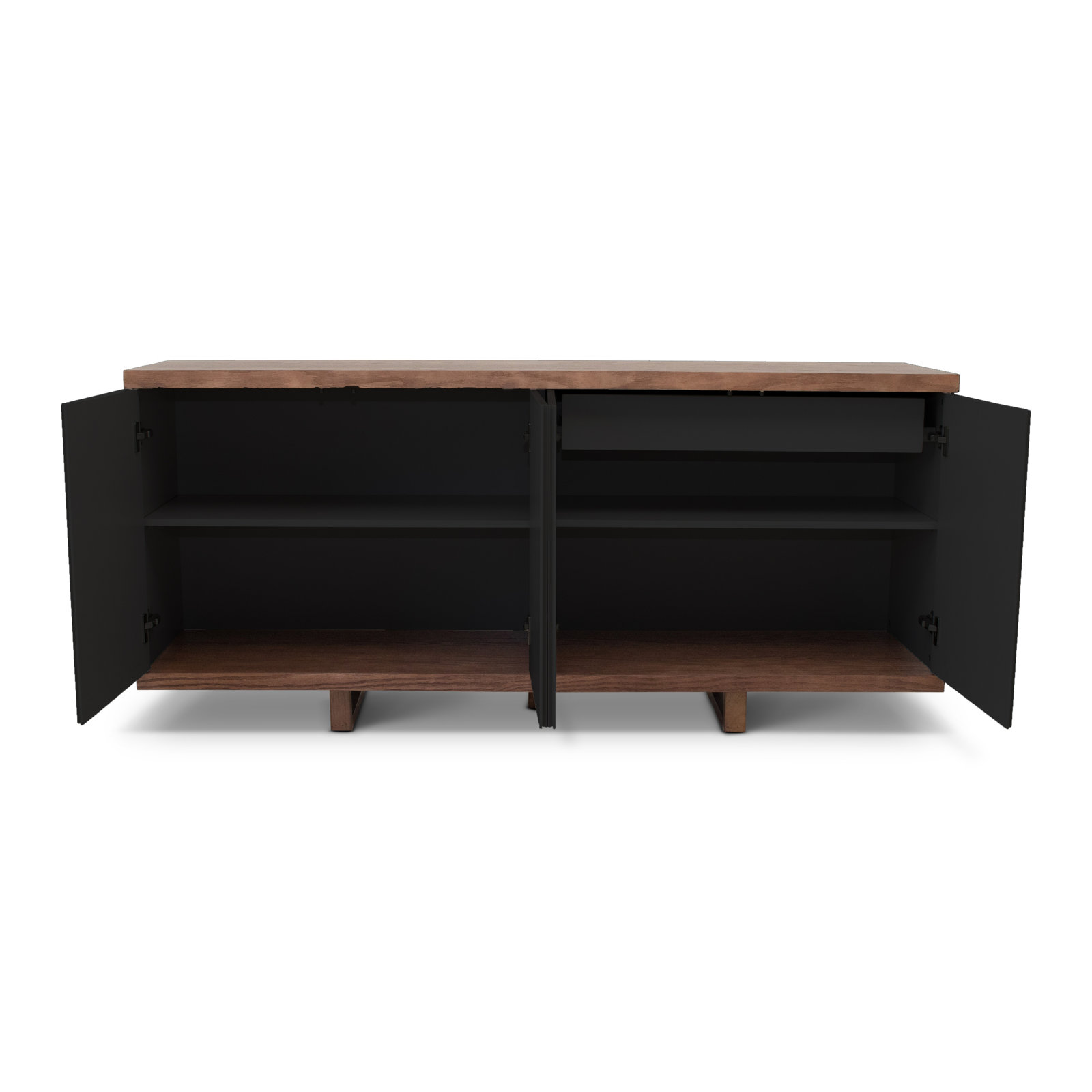 Pemberley 71'' Sideboard, Nogal/Black