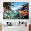 Corail et anémone - ensemble de reproduction d'art mural corail sous l'eau-107756469-107756473