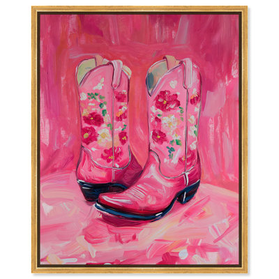 Cowgirl Boots Fashion Art by Art Remedy