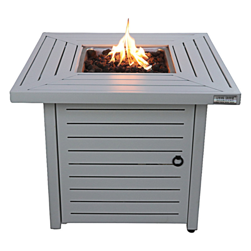 Table de foyer d'extérieur en acier 25 po H x 30 po l