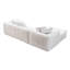 Canapé d'angle modulaire Cloud de 274 cm (107,9 po), méridienne en L, canapé moderne 4 places pour chambre à coucher, revêtement en mousse et ressorts blancs, aucun assemblage requis, configurations personnalisables et flexibles, confort et légèreté exceptionnels.