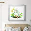 Couronne de lapin - peinture encadrée-1312265128-1312265146