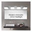 Luminaire de salle de bain 4 lumières DEL Modern Chrome-1062194141-1062194146-1062194147
