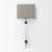 Beige Shade W/Transparent Body Wall Sconce
