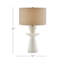 Lampe de table blanche 30 po Cantata