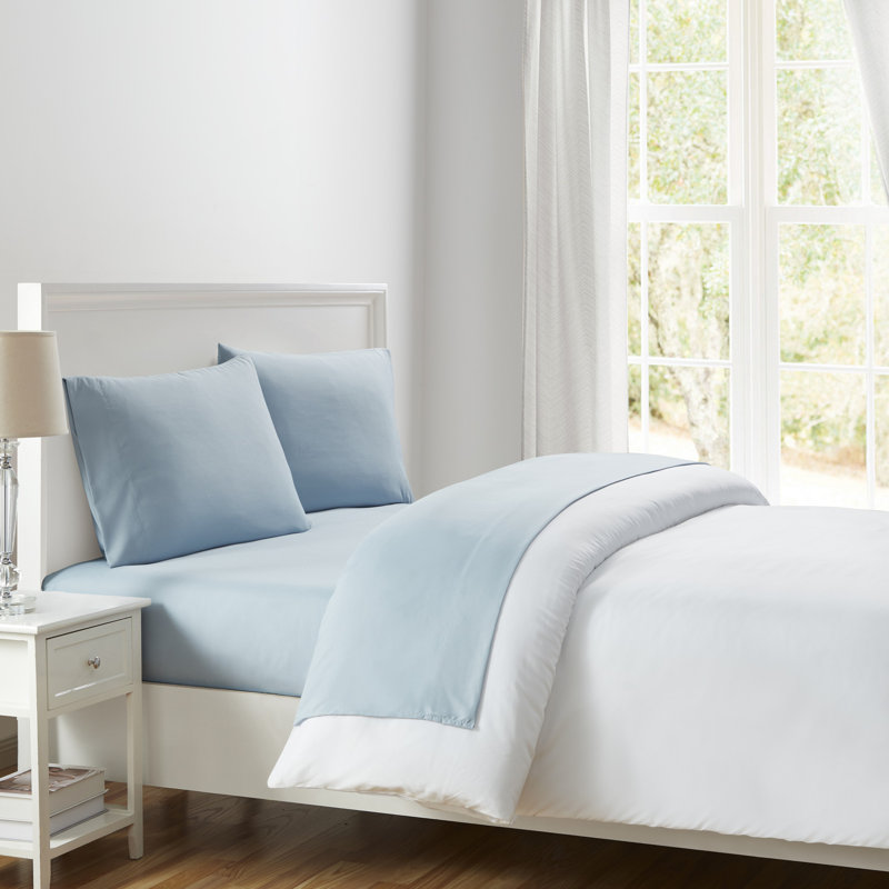 Solid Standard Sheet Set, Celestial Blue, King Sheet Set w/ 4 King Pillowcases