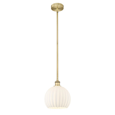 Edison Venetian 1 Light Stem Hung Pendant-616-G1217