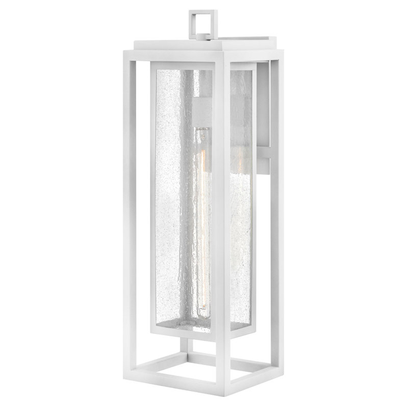 Applique murale Tristan, Blanc texturé, H 27 po x l 9 po x P 8,5 po