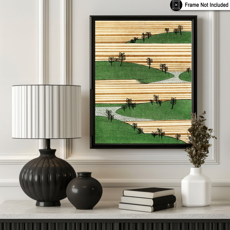 Paysage japonais, Sans cadre, Affiche, H 12 po x l 16 po