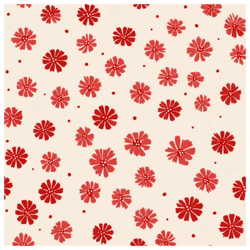 Floral Bedding Pattern Comforter Bohemian Boho, Queen Comforter, Yellow/Red Floral