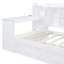 Lit de jour simple en bois avec 3 tiroirs, ports USB et bureau intégré pour une vie moderne et une utilisation efficace de l'espace-127419876-127419883
