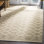 Bennett Hand Woven Wool/Cotton Geometric Rug in Gray/Ivory