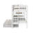Treva Solid Wood Standard Twin over Twin Bunk Beds, 4 Step Ladder, Twin Trundle, White-1081052640