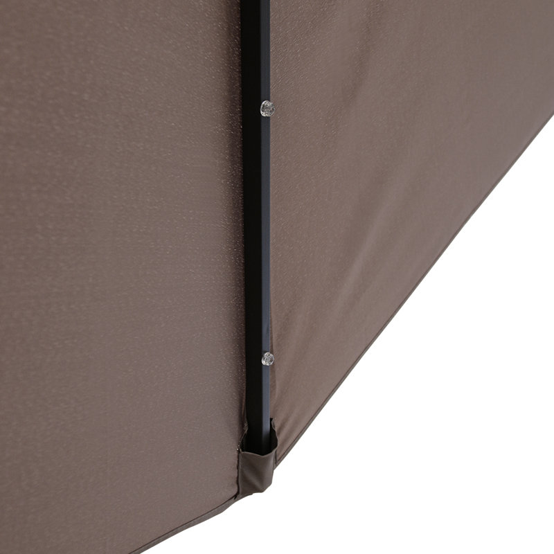 Antibes 2.7m Traditional Parasol with Lights, Taupe