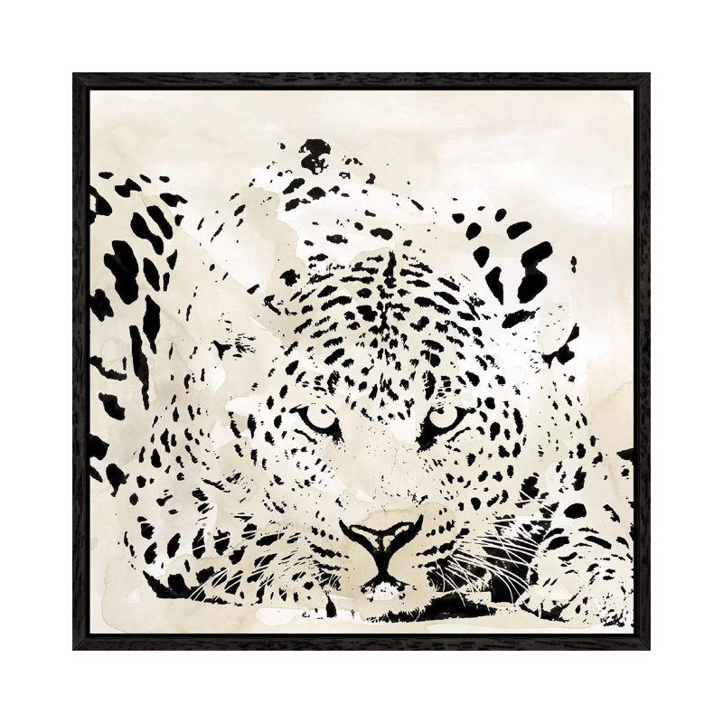 Leopard Spot III by Carol Robinson - Print on Canvas, Black Framed, 93.98 cm H x 93.98 cm W