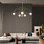 Lustre sphérique en verre givré à 6 lumières à intensité variable Bradrick