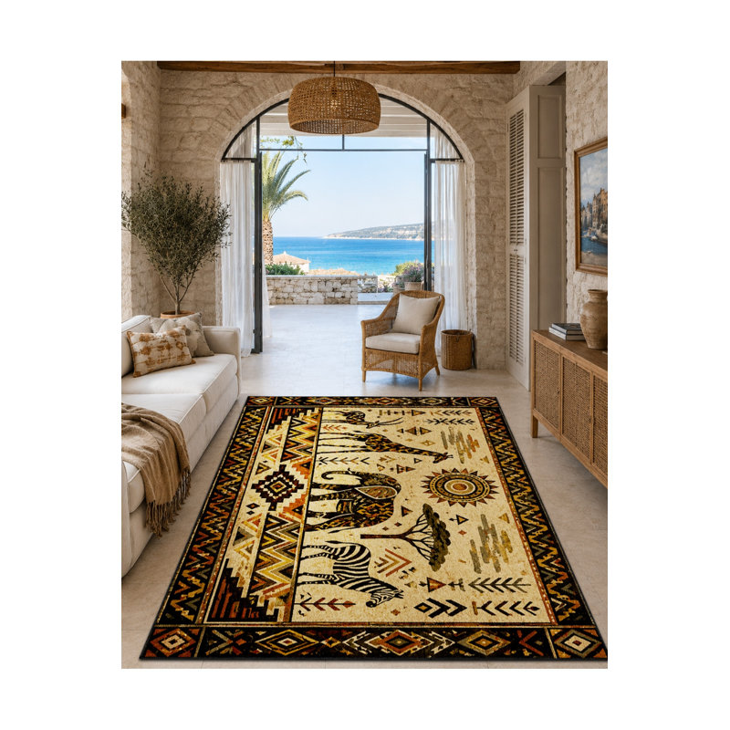 Tapis tissé à la crème Mosso, 2'6" x 9'10"