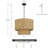 Stutz 4-Light Dimmable Rattan Drum Chandelier