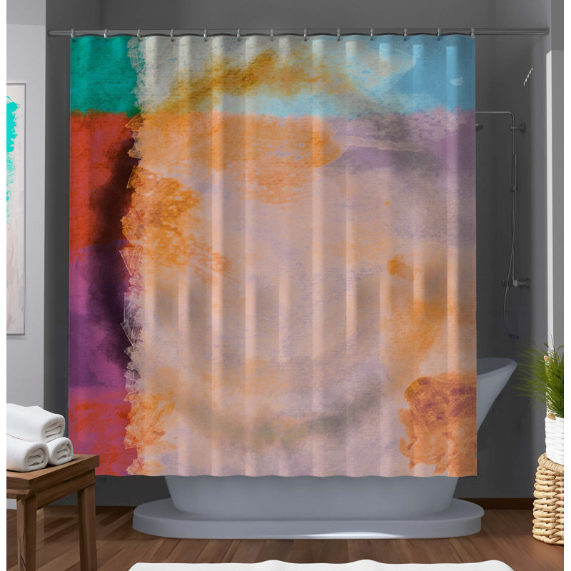 Erman Abstract Shower Curtain