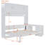 Lits escamotables peu encombrants avec rangement, lit escamotable moderne en bois aggloméré grand pour la maison