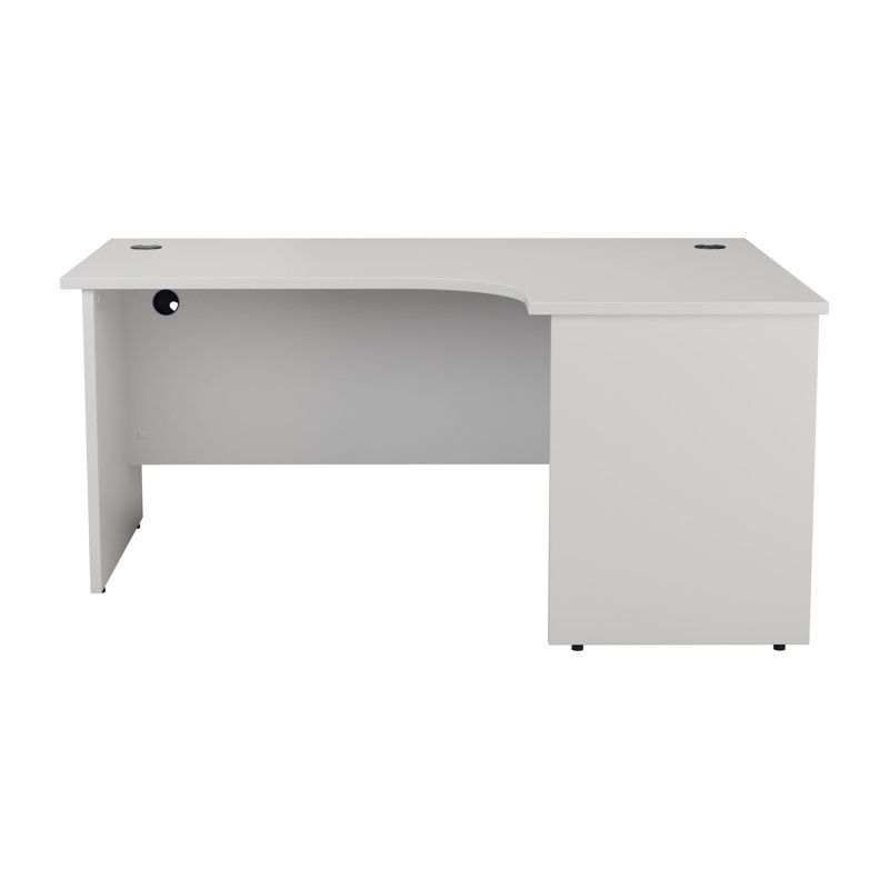 Buariki L-Shaped Desk Shell, Oak, Right
