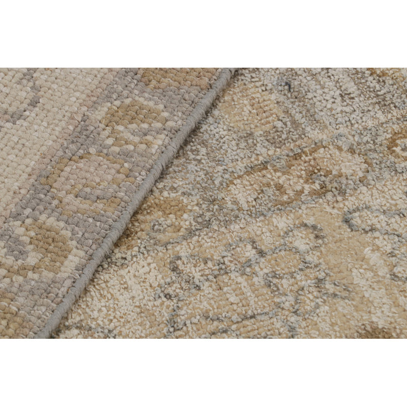 Handmade Silk and Wool Area Rug