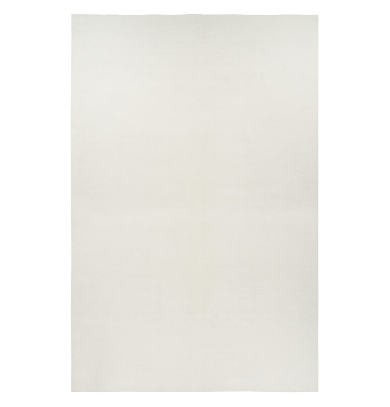 Rug & Kilim’S Oversized Contemporary Textural Solid Rug In White Tones