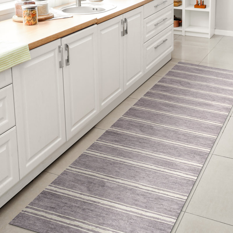 Tapis lavande / ivoire Arriyanah, Tapis de couloir 2 pi x 8 pi