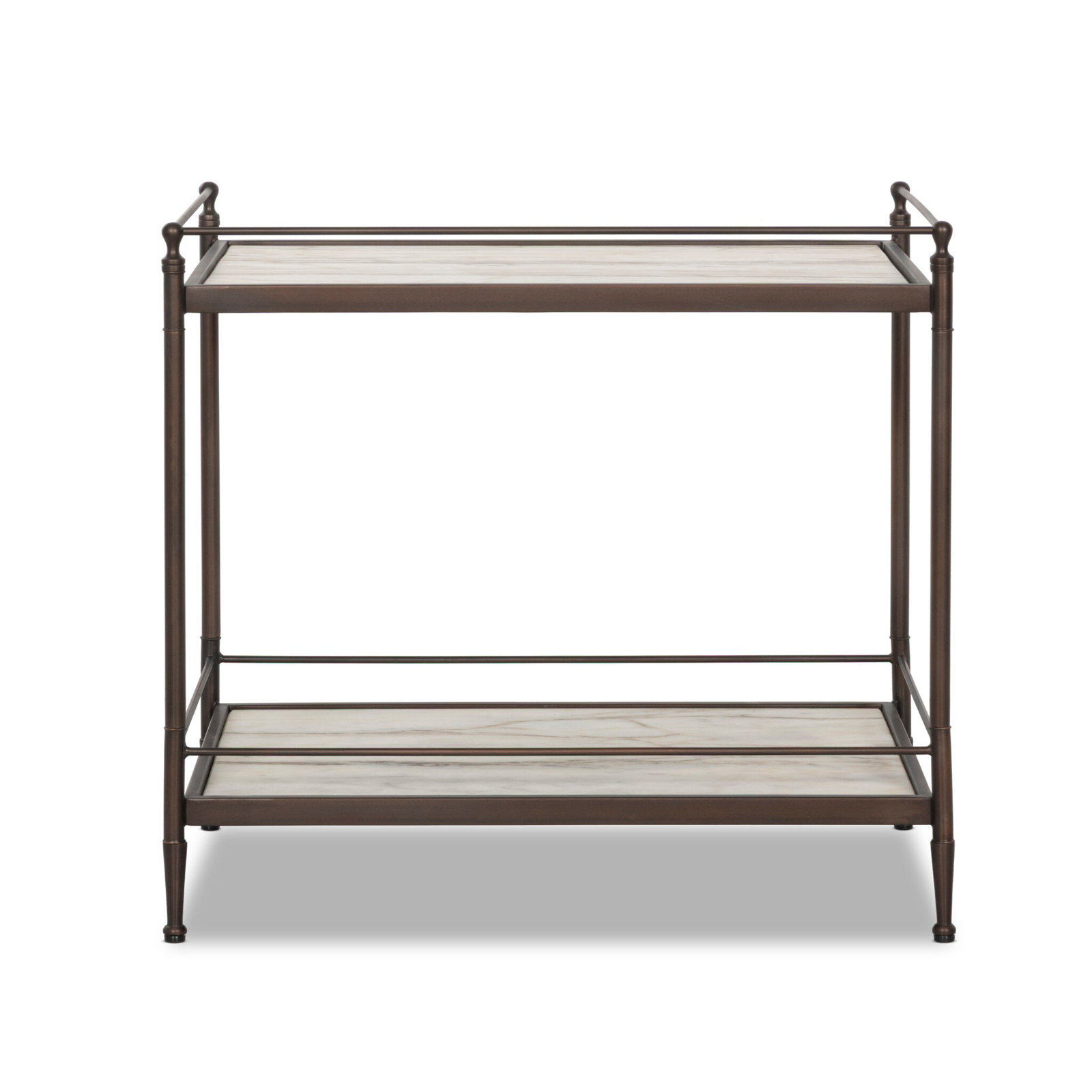 Striated Marble Nightstand